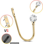 Curtain Tiebacks - 4-Piece Curtain Holders - High Quality - Curtain Tieback Hook - Tiebacks for Curtains - Curtain Bracket - Curtain Tie - For Curtains - Curtain Accessories - Drilling & Installation - Robust and Durable - Gold