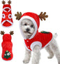 Dog Christmas Costume - Dog Christmas Costume - Hooded Dog Christmas Suit - Christmas Costume for Cats - Christmas Suit for Dogs and Cats - Size XS - Christmas Clothing for Dog or Cat - Dog Fancy Dress Costumes - Dog Clothing - Christmas Costume for Pets