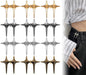 12 Pieces - Waist Extender - Tightening Button Adjuster Buttons - Star Trouser Waist Buckle - Adjustable Waistband Clips - Trouser Waist Reinforcement - Star-Shaped Jeans Shortening Buttons - Adjustable Button Trousers - Universal