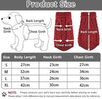 Dog Sweater - Puppy Soft Turtleneck - Size M - Back Length 30cm - Dog Bodywarmer - Dog Coat - Winter Dog Cardigan - For Small to Medium Dogs and Cats - Knitted Clothing - Winter Dog Clothing - Sweater - Christmas Gifts for Pets - Red