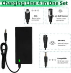 Electric Bike Charger - Charger for Electric Scooters - 36V/42V 2A Universal Charger - With 4 Battery Charger Connectors - Battery Charger - Hoverboard Drift Trikes - Electric Scooter Hoverboard Balance Bike - Suitable for Xiaomi Mi Mijia M365 - 84W Max
