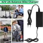 Electric Bike Charger - Charger for Electric Scooters - 36V/42V 2A Universal Charger - With 4 Battery Charger Connectors - Battery Charger - Hoverboard Drift Trikes - Electric Scooter Hoverboard Balance Bike - Suitable for Xiaomi Mi Mijia M365 - 84W Max