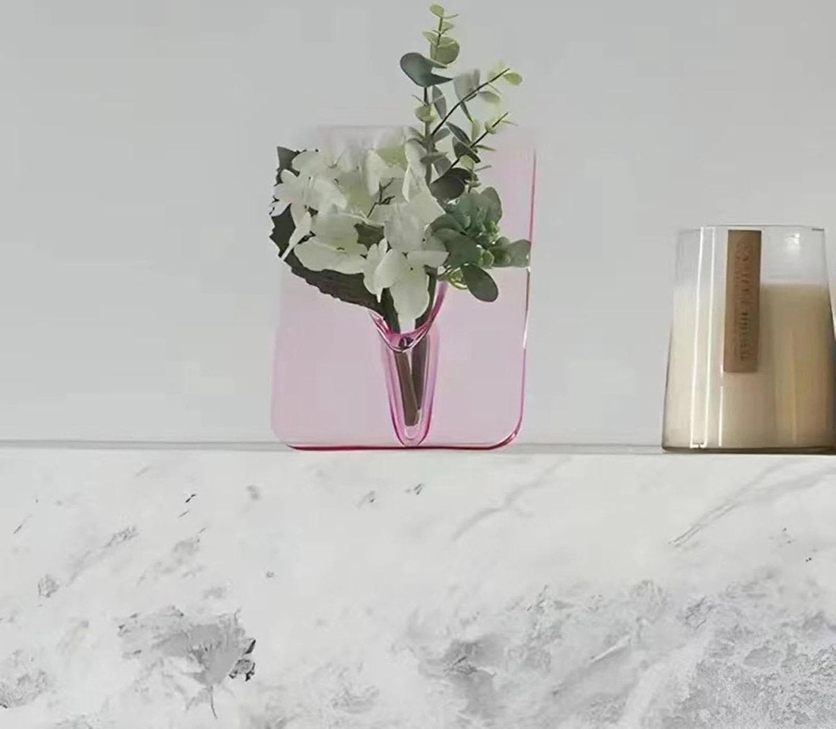 Vase - dried flowers - Flower vase - Vases - Classic - rustic flower vase - Living room Table decoration - Home accessories for flowers and bouquets - Gift for Woman - Gift for Her - Decorative accessories - Photo frame - Transparent
