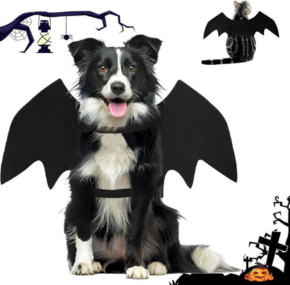 Dog - Cat - Creative Animal Clothing - Dog Costume - Halloween - Christmas - Bat Wings - Cat Clothing - Christmas Clothing - Bat Wings Costume - Black - for Home / Party / Festival / Christmas / Halloween / Christmas