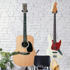 Guitar Wall Bracket - 2 Pieces - Guitar Hook - Wall Mount for Hanging Guitar - Guitar Holder - Guitar Hanger - Guitar Support - Wall Hook - Guitar Hook - Wall-Mounted Guitar Holder - Guitar Accessories - Wall Bracket - Hanger - Hook - Wall Support