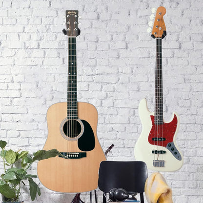 Guitar Wall Bracket - 2 Pieces - Guitar Hook - Wall Mount for Hanging Guitar - Guitar Holder - Guitar Hanger - Guitar Support - Wall Hook - Guitar Hook - Wall-Mounted Guitar Holder - Guitar Accessories - Wall Bracket - Hanger - Hook - Wall Support