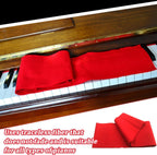 Piano Keyboard Dust Cover - Keyboard Protective Cover - Piano Dust Cover - Suitable for 88 Keys - Universal - Piano Protector - for Digital Electric Piano - for Electronic Keyboard, Digital Piano - Red