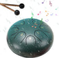 Rain drum - outdoor rain drum - rain drum for the garden - rain drum for outside in the garden - chakra drum for outdoor rain - drum - musical instruments - 6 inch rain drum - with 8 tones - green - 16*9 cm