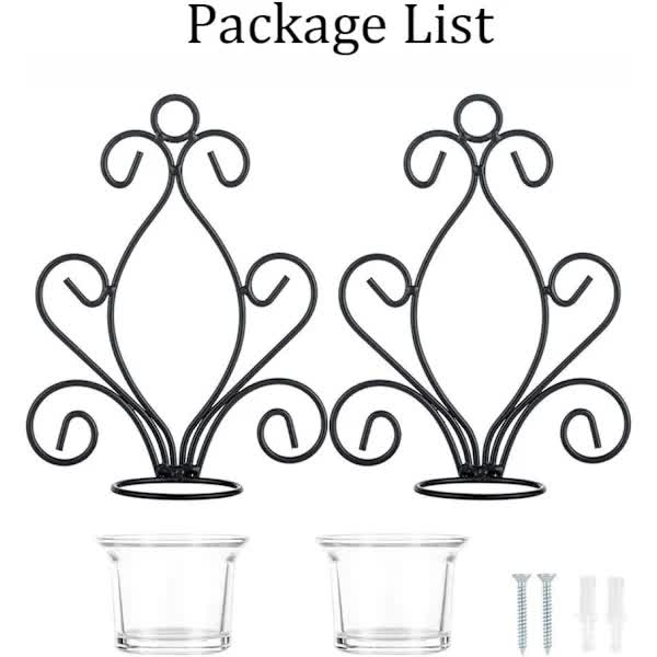 Creative Iron Wall Candle Holders Vintage Candlesticks