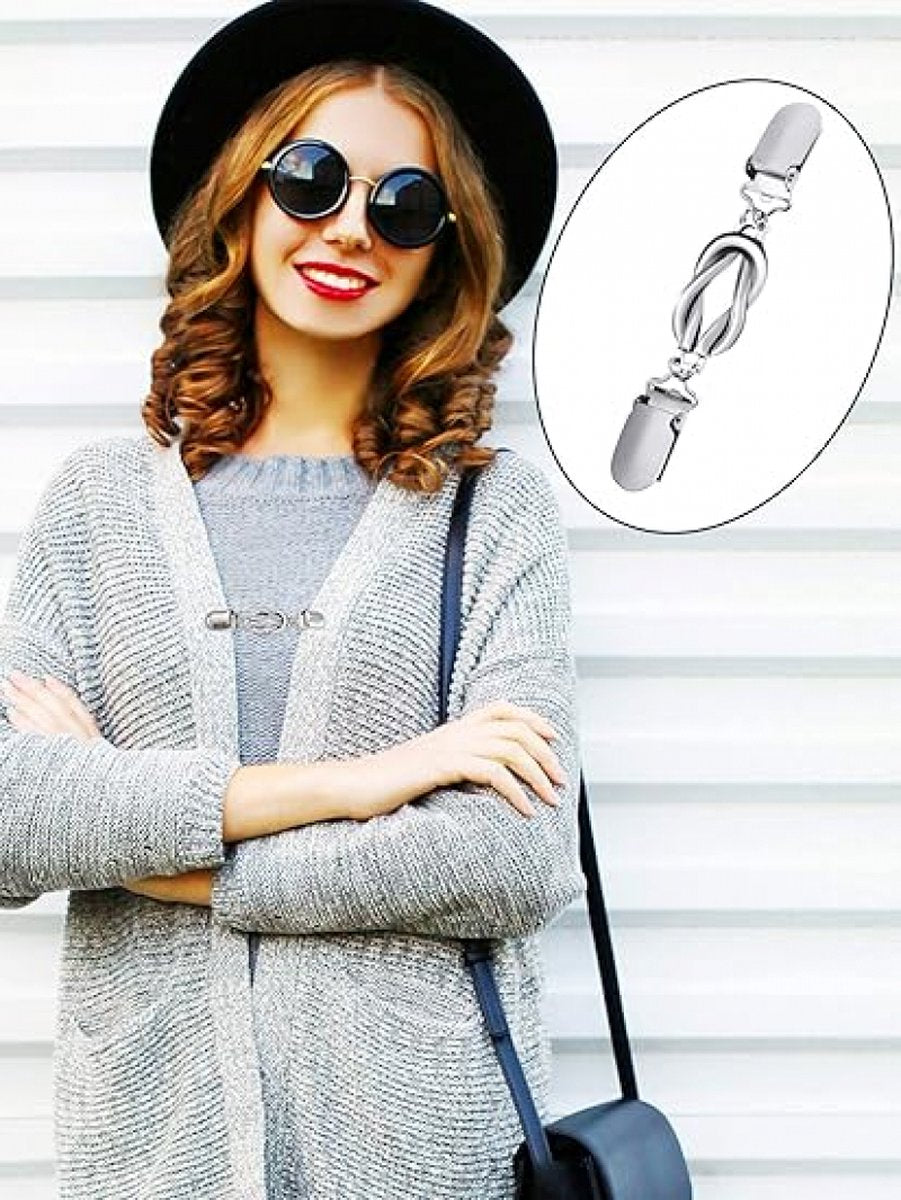 6 pieces - Cardigan clasp - Brooch clip - Women's cardigan clip - Cardigan clasp - Clothes clip - Cardigan clips - Cardigan pin - Cardigan clip - Non-slip fixed buckle - for dresses, shirts, sweaters, jackets