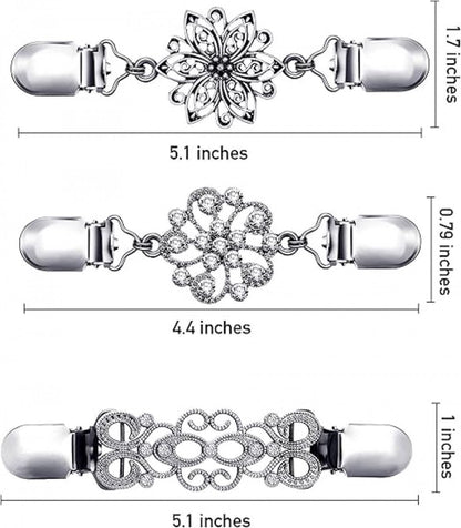 6 pieces - Cardigan clasp - Brooch clip - Women's cardigan clip - Cardigan clasp - Clothes clip - Cardigan clips - Cardigan pin - Cardigan clip - Non-slip fixed buckle - for dresses, shirts, sweaters, jackets