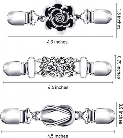 6 pieces - Cardigan clasp - Brooch clip - Women's cardigan clip - Cardigan clasp - Clothes clip - Cardigan clips - Cardigan pin - Cardigan clip - Non-slip fixed buckle - for dresses, shirts, sweaters, jackets