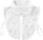 Blouse collar - Collars - Loose collar - Fake collar - Sweater Decorative - Round collar - White - One size - Lace - Detachable - Floral Pattern design - Adjustable