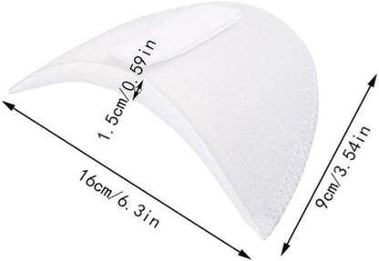 2 Pairs - Shoulder - 16*9*1.5cm - Black and White - Shoulder Pads - Shoulder Pads - Foam Padded - Shoulder Pads - Velcro - Soft Foam Padded - Reusable - For Blazer Clothing Crafts