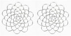 Flower Arrangement Holder Set - 2 Pieces - Flower Stand - Stainless Steel - Metal Wire Flower Arranger - Reusable - Flower Arranging Tool - Flower Grid Organizer - Suitable for Vases, Flower Stems and Bouquets - 15cm - Silver