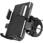 Phone Stand - Bike Phone Holder - Anti-slip Design - Lock in One Second - 360° Rotation - Suitable for Bicycle and Motorcycle Handlebars from 15mm to 28mm, Compatible with Smartphones from 4.7 to 7.1 Inches - Black