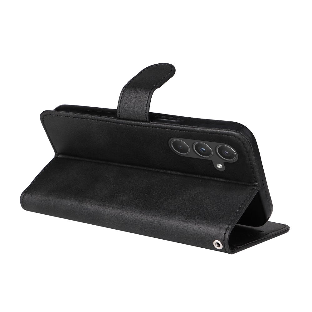 Compatible with Samsung A55 5G Wallet Case PU Leather Black with Card Slots Samsung