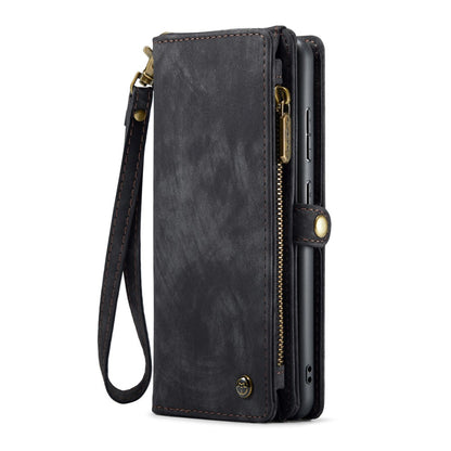 Galaxy S25 Wallet Case with Multi-Slot 2-in-1 Design Black Slim Protective Cover with Card Holder for Compatible with Samsung S25