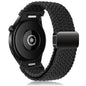 Compatible with Samsung Galaxy Watch Band Galaxy Watch 6 Classic 5 Pro 45mm 47mm 43mm 44mm 40mm Magnetic Braided Strap Without Gap Black