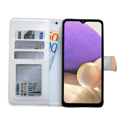 Compatible with Samsung Galaxy A32 5G Leather Case Black Protective Cover