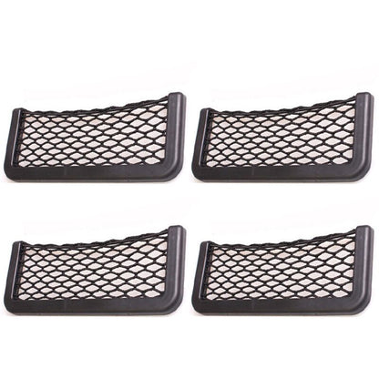 Universal Car Mesh Pocket Organizer for Phones and Glasses - Car Storage Net Compatible with All Cars