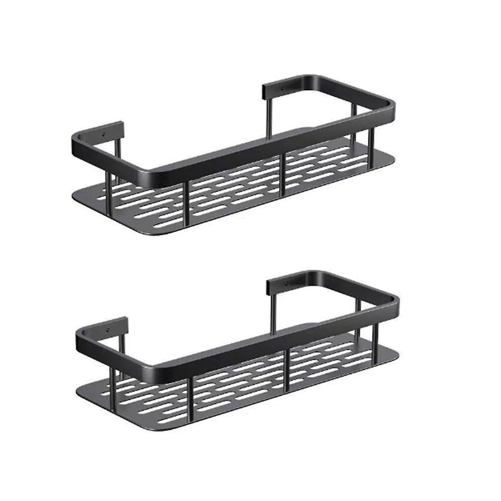 2pcs Wall Mount Corner Shelf for Bathroom Compatible with Braun Shower Storage Bracket Toilet Makeup Organization