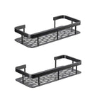 2pcs Wall Mount Corner Shelf for Bathroom Compatible with Braun Shower Storage Bracket Toilet Makeup Organization