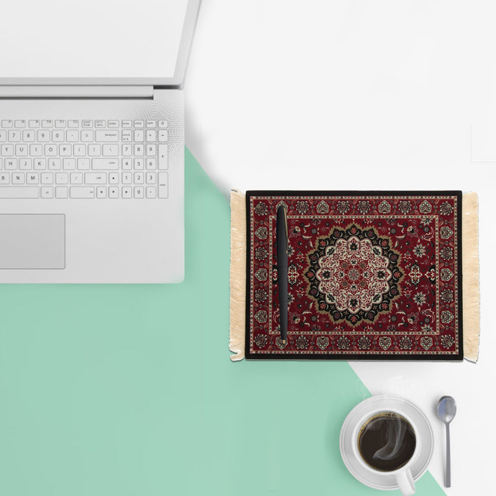 Carpet Mouse Pad Oriental Persian Carpet Computer Mouse Pad for Table Decoration