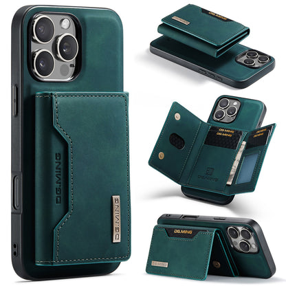 Magnetic iPhone 16 Pro Case with Card Pocket Compatible with iPhone 16 Pro Coffee Color