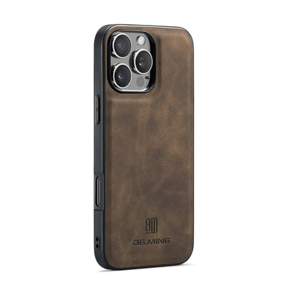 Magnetic iPhone 16 Pro Case with Card Pocket Compatible with iPhone 16 Pro Coffee Color