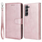 Compatible with Samsung S22 Magnetic 2-in-1 Phone Case Wallet Pink Pink Gold