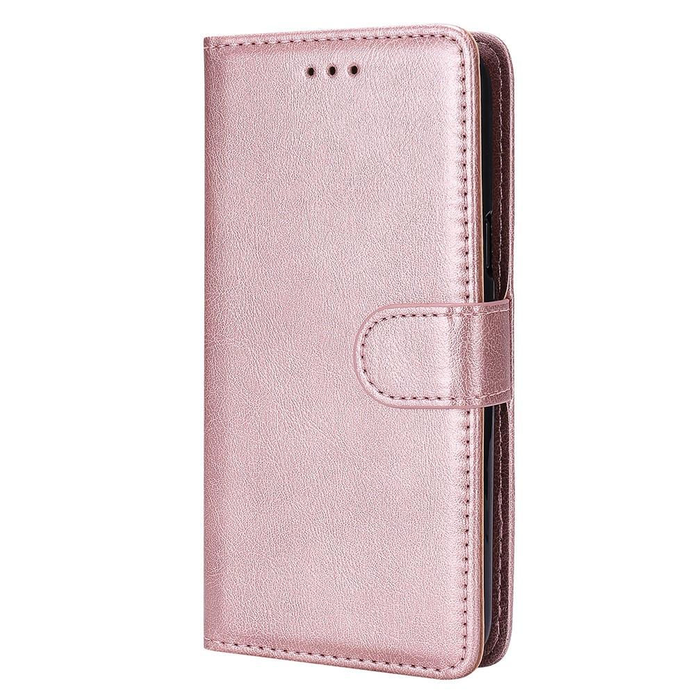 Compatible with Samsung S22 Magnetic 2-in-1 Phone Case Wallet Pink Pink Gold