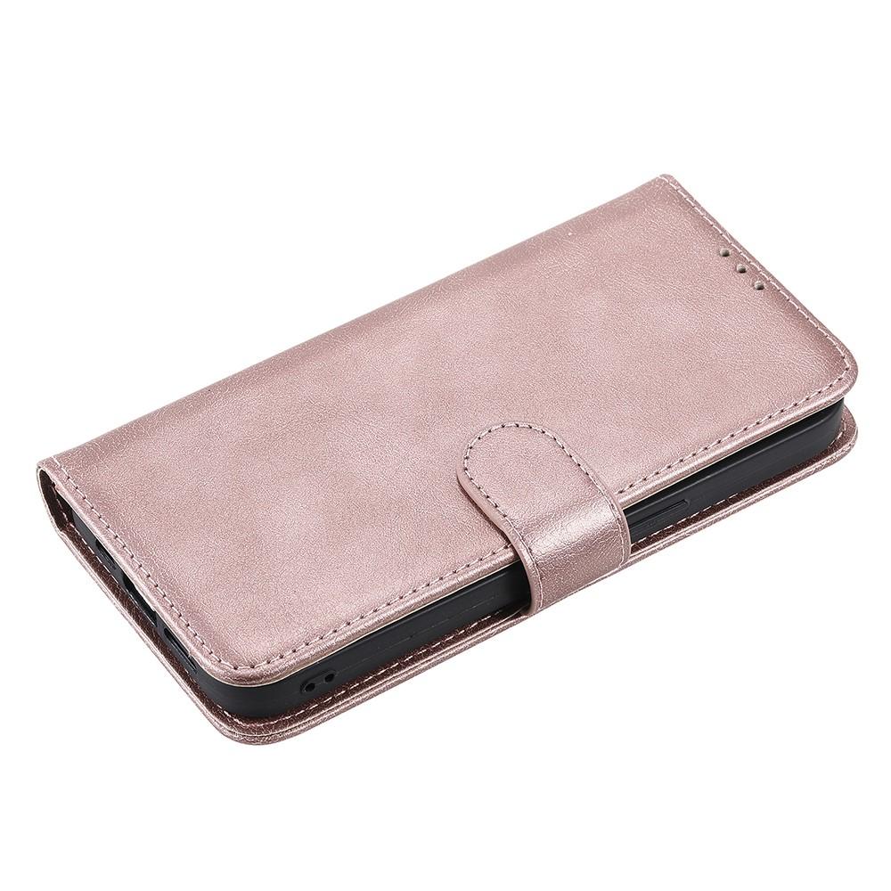 Compatible with Samsung S22 Magnetic 2-in-1 Phone Case Wallet Pink Pink Gold