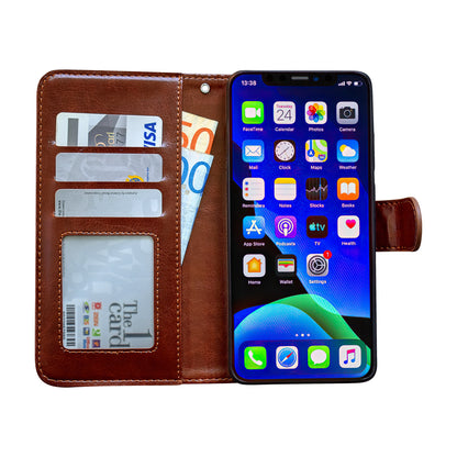 Leather Case for iPhone 12 Protection Brown