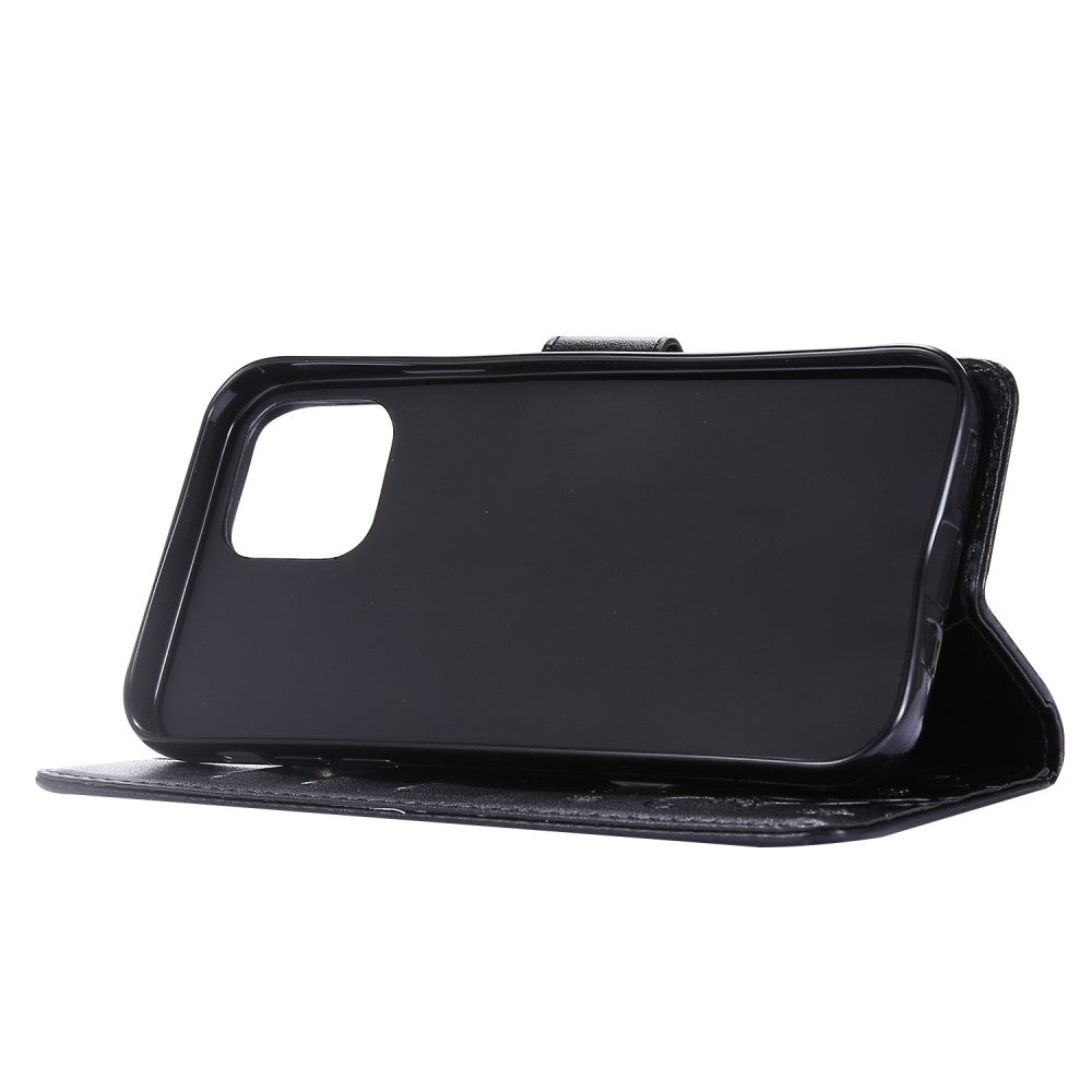 iPhone 12 / 12 Pro Floral Case Black, Compatible with iPhone