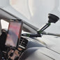Tablet Holder for iPad Pro Air 4-13 inch Compatible with Car SUV Truck Long Arm Suction Cup Mount Windshield Window Black