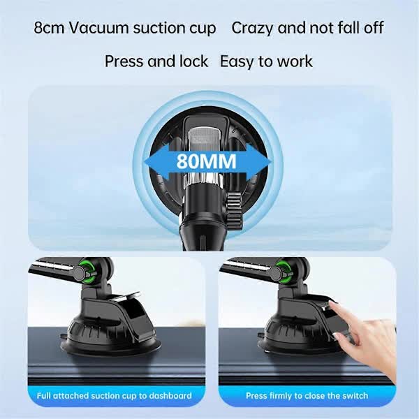 Tablet Holder for iPad Pro Air 4-13 inch Compatible with Car SUV Truck Long Arm Suction Cup Mount Windshield Window Black