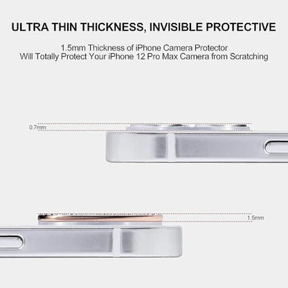 Diamond Camera Lens Cover Compatible with iPhone 12 Pro Max Protective Sticker Rose Gold