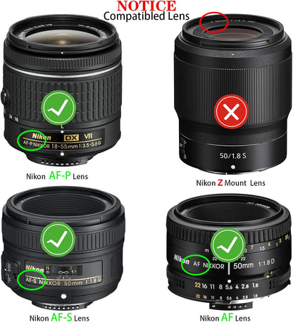 [4Pack] Rear Lens Cap Cover for Nikon AF AF-S SLR DSLR Cameras Lens,   Nikon D5100 D7500 D7000 D850 D810 D800 D750 D350 D3500 D3400 D3300 D3200 D3100 D5600 D5500 D5300 D90 D80 D70