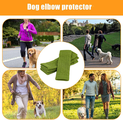 Dog Elbow Protector, 4 Dog Legs Knitted Socks, Dog Wound with Skin Friendly, Pet Leg Wound Protector, Dog Leg Warmer Wraps, Pet Elbow Protective Sleeve for Small Medium Dogs