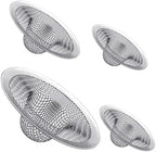 4PCS Heavy Duty Stainless Steel Sink Strainer,Sink Basket Set, Fits Most Kitchen Sinks 4.5'', Bathroom Sinks 2.75'',Shower Drains