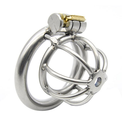 Stainless Steel Chastity Cage with Spikes, 40mm Size