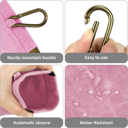 Pet Training Pouch - Dog Treat Pouch - Portable Pet Walking Bag - Suitable for Travel or Outdoor Activities (Pink)