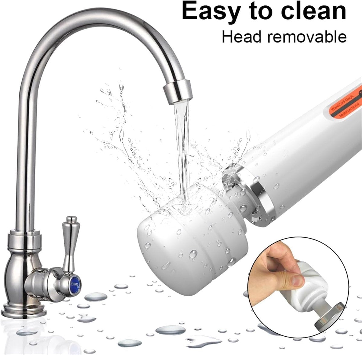 Vibrator - Dildo | Sex Toys for Couples - Sex Toys for Women - Sex Games - Sex Toys - Adult Sex Products - Powerful Vibrator, 10 Speeds, Nipple and Clitoris Stimulation - Electric Plug-In Massager (White)
