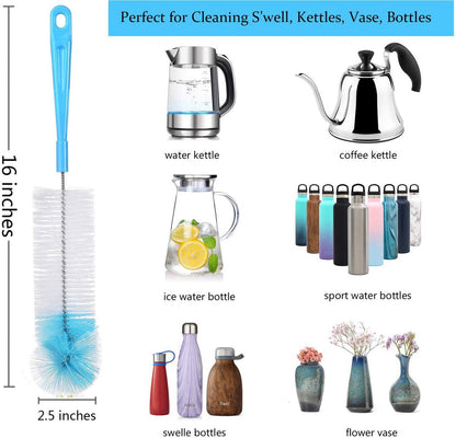 Cup Cleaning Brushes - Pack of 8 - Scratch-resistant - For all cup surfaces - Baby bottle brush - Blue