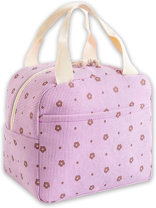 Cooler Bags - Lunch Bag - Handle Strap - Cooler Bag - Lunch Bag - Insulated Cooler Bag - Picnic Bag - 25.5*21*17cm - Suitable for work, office, travel and picnics（Purple）