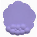 Mouse Pad - Mouse Pad with Wrist Rest - Ergonomic Mouse Pad - Mouse Pad with Leather Surface, Suitable for Computers, Laptops, Office, Home and Travel, with Non-Slip Bottom - Purple