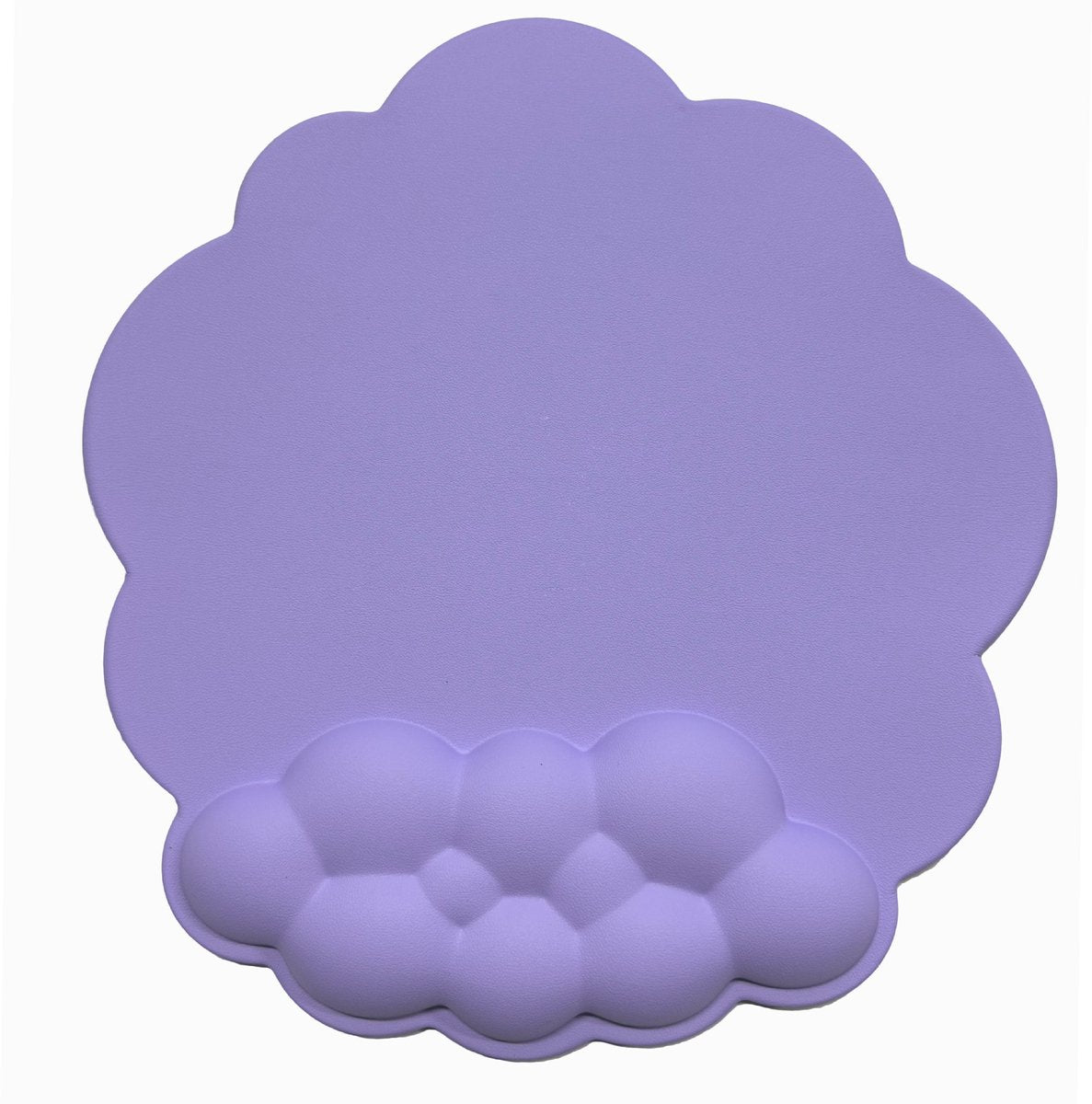 Mouse Pad - Mouse Pad with Wrist Rest - Ergonomic Mouse Pad - Mouse Pad with Leather Surface, Suitable for Computers, Laptops, Office, Home and Travel, with Non-Slip Bottom - Purple