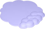 Mouse Pad - Mouse Pad with Wrist Rest - Ergonomic Mouse Pad - Mouse Pad with Leather Surface, Suitable for Computers, Laptops, Office, Home and Travel, with Non-Slip Bottom - Purple