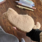 Student Storage Box - Pencil Case - Makeup Bag - Cute Cat Shaped Storage Bag - Creative Cat Shaped Storage Bag - Lightweight and Portable - Suitable for School, Office and Travel（Khaki）